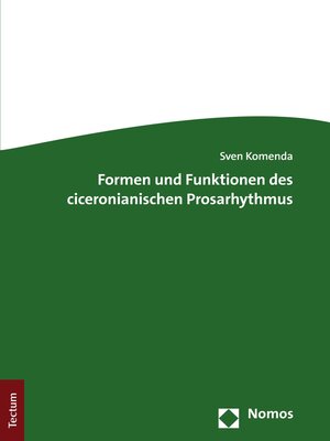 cover image of Formen und Funktionen des ciceronianischen Prosarhythmus